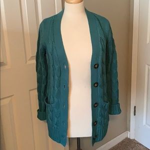 Zenana Premium cardigan boyfriend sweater